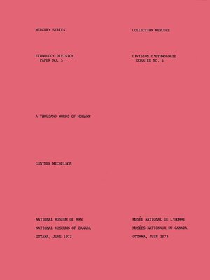 cover image of Thousand words of Mohawk